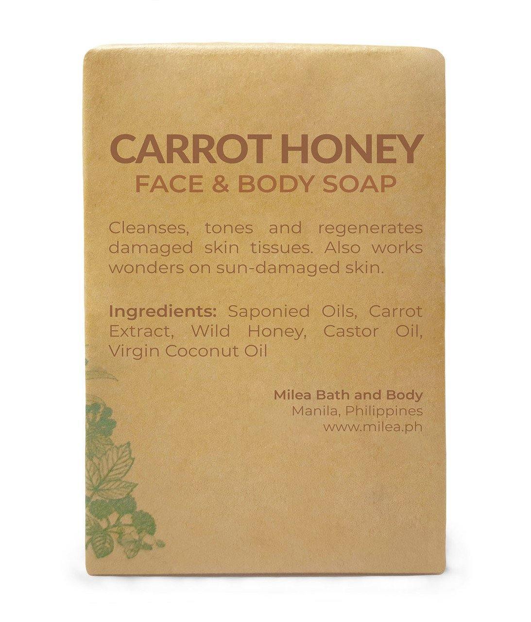 Carrot Honey Soap Soaps Milea All Organics 