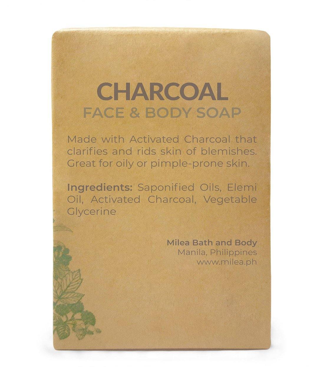 Charcoal Clarifying & Detoxifying Soap Soaps Milea All Organics 