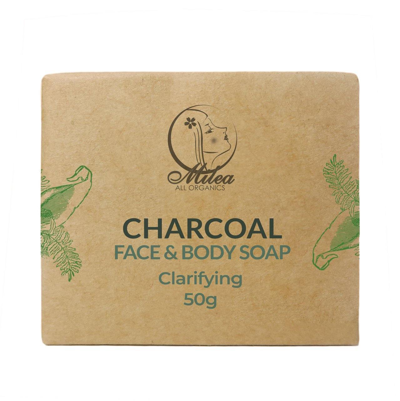 Charcoal Clarifying & Detoxifying Soap Soaps Milea All Organics 25g 