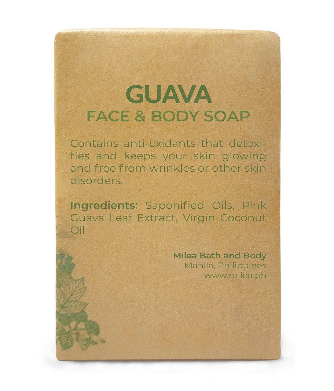 Guava Antibacterial Soap Soaps Milea All Organics 
