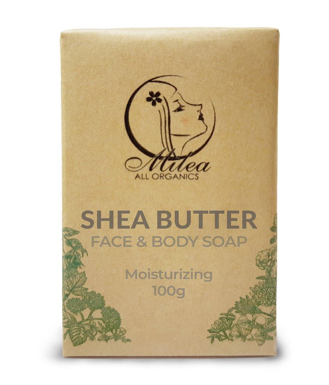 Shea Butter Moisturizing Soap Soaps Milea All Organics 100g 