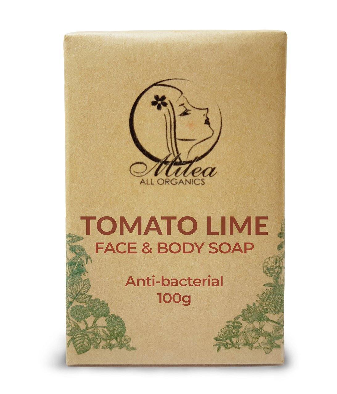 Tomato Lime Antibacterial Soap Soaps Milea All Organics 100g 